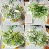 Fleurs décoratives Silk pour scrapbooking plantes artificielles décoration de mariage à la maison fausses couronnes de Noël en plastique