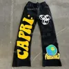 Project Capri Flased Pants Spants Men Casual Trumpet Spling Mens and Damskie Spodnie sportowe sznurka joggery spodnie dresowe kobiety