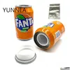 Decorative Objects Figurines Money Box Cretive Private Cola Fanta Can Fake Sight Secret Home Diversion Stash Container Ing Storage Dhb7F