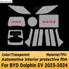 BYD Dolphin EV Electric 2023 2024 Gearbox Panel Navigation Screen Automotive Interior TPU Protective Film Antiscratch T24050のその他のインテリアアクセサリ