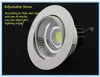 3W/5W/7W/10W/15W/20W COB LED Downlight Tak Spot Ljus hög ljusstyrka Plafond infälld downlight, varma/kalla vita lampor ll