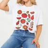 Camisetas para hombres Vintage Boho Tomato estampado Camiseta Fruit Botanical Graphic T Shirt