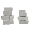 Gift Wrap 50st/Lot Square White Handmade Candy Soap Box Jewelry Black Packing Boxes Wedding Birthday Presents Presents Förpackningar Dh12d