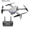 Drones Paible E99 K3 Dual Camera 480P Mini RC Drone Cheap Drone 2.4G Remote Control Four Helicopter Toy Childrens Boys and Girls Gift S24513