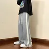 Autumn Men Casual Wieleg Pants Coreano Versão Y2K Streetwear Hip Hop Fashion Troushers Sortpants Harajuku 240509