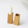 2.8G Lege Natural Bamboo Diy Lipstick Lip Balm Lip Tube Cosmetische container Lege lipglossbuis J35