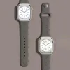 デザイナーシリコンアップルウォッチバンド38 40 41 42 44 45 49 mm lフラワーウォッチストラップリストバンドfor iwatch 9 8 7 6 5 se luxuryファッションウォッチバンド