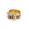 Бренда высокая версия Westwoods Ring Classic Buck Buckle Hot Sedericed Punk Style Nail