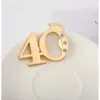50th 60th 30th 40th Wholesalesが結婚記念日パーティーを好むゴールドインペリアルクラウンデジタル50ボトルオープナー