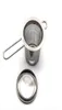 Tekanna te -sil med cap rostfritt stål Loose Leaf Tea Infuser Basket Filter stort med lock SN15974065565