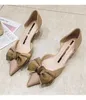 Hip Summer Sandal Women Shoes Celebrity High Heel Sandals Hollow Pointed Thin Bow Commuter Dress Shoes 240228