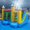 Trampolins de PVC personalizados Inflável Slide seca Cama de salto Mutil Color Princess Castelo Bouncy With Slide Inclua Navio livre de soprador para sua porta