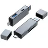 4 In 1TF -kaartlezer OTG -adapter USB3.0 Flash Drive SD TF -kaartlezer Type C naar Micro SD -adapter Mobiele telefoon Accessoires Kabels