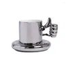 Cups Saucers Luxury Cup and Saucer Set Bone China Coffee Mug Nordic Original TEA SETS ESPRESSO Eesthetic Table Seary