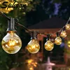 Sphoon 50ft Globe Patio Garland String Lights G40 7W Incandescent Bulb Connectable Hanging Kerstmis voor achtertuin Porch 240514