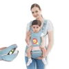 Carriers Slings Sackepacks Cartoon 360 Ergonomic Baby Carrier Infant Kid Kid Hipseat Sling Face Face Face Kangaroo Baby Wrap Carrier pour bébé voyage 0-36 mois Y240514