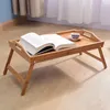Plateaux de thé pliants de petite table japonais paresseux mobile bambou ordinateur bureau de confinement dortoir
