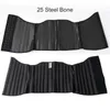 XXS XS 25 Steel Bone Latex midjetränare Body Shaper Mage Slimmer Mage Belt Belly Hourglass Girdle Corset Women Plus Size 240430