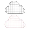 Placas decorativas Mesh Storage Manager Metal Wall Hanging Cloud Girl Heart Style Modern Style Display Po 50 32cm