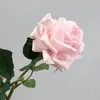 Fleurs décoratives 4pcs faux roses hydratantes décor artificielles décor de la réalité fleur de fleur bouquet de mariage arrangement de fête de mariage
