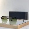 نظارة شمسية مسطحة من الذهب الأسود Gold Green Gradient Mens مصمم نظارات شمسية للنساء ظلال الصيف Sunnies Lunettes de Soleil UV400 Eyewear