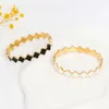Mode bijoux en acier inoxydable quatre feuilles bracelet bracelet bracelet en acier inoxydable bracelet doré bracelet femme bijoux