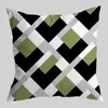 Pillow Silk Plow Cases Spring Green Retro Geometric Throw Cover American Style Garden Coastal Pillows Decorative