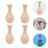 Vases 4pcs DIY White Embryo Vase Colored Drawing Flower Models