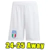 23 24 Bonucci Soccer Shorts 2023 2024 Italys Insigne Italia Verratti Chiellini Chiesa Barella voetbalbroek Fans versie Men Home Away Short Sleeve Icon 125th