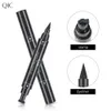 Qic qini kleurafdichting dubbele kop eyeliner pen waterdichte snel drogen 2in1 driehoek vleugelafdichting eyeliner vloeibare pen zuidoost