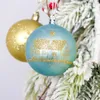 Decorazione per feste in plastica Bellissima palla di albero di Natale Spirito festivo con stile di colore brillante bei regali
