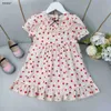 Top pour bébé Robe Broidered Lace Collar Girl Jupe Taille 100-160 MOSHAMME MODE DES ENFANTS CHANGE