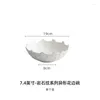 Plates White Ceramic Tableware Fruit Salad Bowl Home-used High-quality El Restaurant Creative Irregular Plate Sashimi