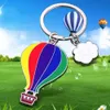 Keychain Hot Party Favor Key Ring Air Balloon Ring per donne Accessori per borsetta per uomini Regali di gioielli fatti a mano fai -da -te