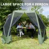 Tält och skyddsrum pop-up skärmtält för camping 11,5 x 9,8 fot i realtid Terrassak med rutnät Portable Shelter Shellq2405111