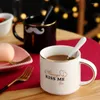 Mugs MUZITY Ceramic Coffee Mug Creative Design Couples Milk Love With Spoon And Gift Box For Valentine's Day