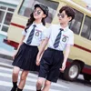 Roupas Defina o uniforme escolar infantil Conjunto de formatura JK JK Summer Primary English Performance Camisa de manga curta