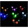 Stud JewelryChristmas Gift Flash Stud Haarspelden Earring Lichten Strobe Led Luminous Light Up Nightclub Party oorbellen Drop Delivery 2021 Dhoom