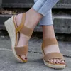 Summer Sandals Женщины многоцветная платформа Strail Wedge Casual Beach Shoes Sandalias Mujersandals Saa Mujer