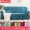 Chair Covers 1/2/3/4 Seater Elastic Armchair Sectional Sofa Cover Couches For Living Room Printed Cushion Bank Bean Bag Solid Polyester