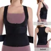 Men's Body Shapers Women Waist Cinchers Slimming Corset Vest Trainer Shapewear Zipper Belt Band Weight Loss Shaper