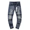 Мужские фиолетовые джинсы дизайнерские джинсы мода расстроенные разорванные байкеры женские джинсовые грузы для мужчин черные брюки Высококачественные модные мужские джинсы 18
