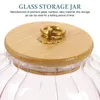 Storage Bottles Glass Jar Clear Food Small Go Containers Lids Snack Little Seal Candy Decorative