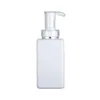 300ML 400ML 500ML transparent/white plastic empty bottle High-end shampoo square bottles shower gel lotion pump sub-bottle Bskel Jlkpb