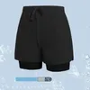 Shorts de praia adultos shorts de camada dupla de camada dupla