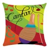 Pillow Musical Instruments Cotton Polyester Cover Sofa Chair Seat And Back Waist Square Pillowcase CR119