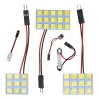 T10 Festoon 6/12/15/24/36/48 SMD 5050 Panneau automatique LED clair