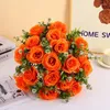 Fleurs décoratives 1pc élégant artificiel de fleurs de fleurs de table de table de table de table de rose en soie florale avec des arrangements de fête de base
