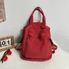Backpack Women Canvas Girl Fabric School Bag Student College Student Vintage Female Laptop Travel Kawaii Panie