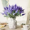 Dekorative Blumen kreative falsche violette Tischdekorationen Romantische Provence Lavendel Seidenblume handgefertigt Hochzeitsfeier Ornamente